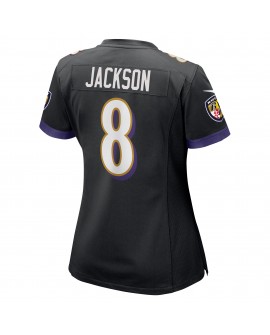 Lamar Jackson Baltimore Ravens Nike Damen-Ausweichtrikot – Schwarz