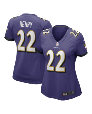 Derrick Henry Baltimore Ravens Nike Spiele-Trikot für Damen – Lila
