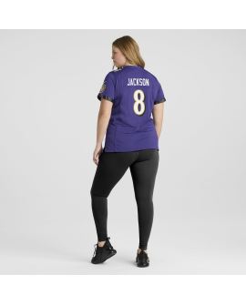 Lamar Jackson Baltimore Ravens Nike Spiele-Trikot für Damen – Lila