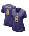 Lamar Jackson Baltimore Ravens Nike Damen-Ausweichspieler-Trikot – Lila