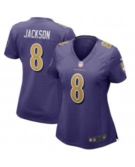 Lamar Jackson Baltimore Ravens Nike Damen-Ausweichspieler-Trikot – Lila