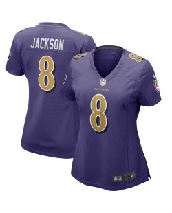Lamar Jackson Baltimore Ravens Nike Damen-Ausweichspieler-Trikot – Lila