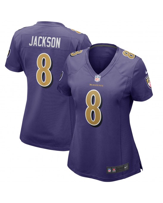 Lamar Jackson Baltimore Ravens Nike Damen-Ausweichspieler-Trikot – Lila