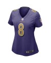 Lamar Jackson Baltimore Ravens Nike Damen-Ausweichspieler-Trikot – Lila
