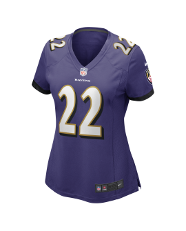 Derrick Henry Baltimore Ravens Nike Spiele-Trikot für Damen – Lila