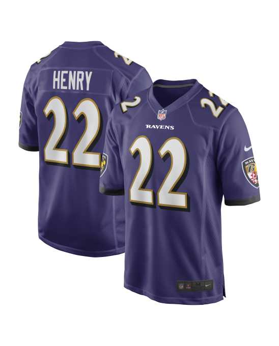 Derrick Henry Baltimore Ravens Nike Spiele-Trikot – Lila