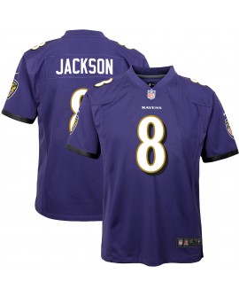 Lamar Jackson Baltimore Ravens Nike Jugend-Spieler Trikot – Lila