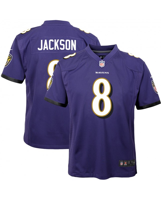 Lamar Jackson Baltimore Ravens Nike Jugend-Spieler Trikot – Lila
