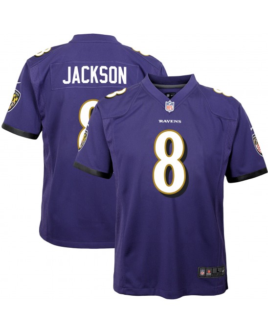 Lamar Jackson Baltimore Ravens Nike Jugend-Spieler Trikot – Lila