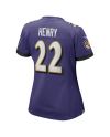 Derrick Henry Baltimore Ravens Nike Spiele-Trikot für Damen – Lila