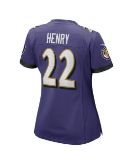 Derrick Henry Baltimore Ravens Nike Spiele-Trikot für Damen – Lila