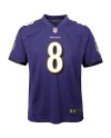 Lamar Jackson Baltimore Ravens Nike Jugend-Spieler Trikot – Lila