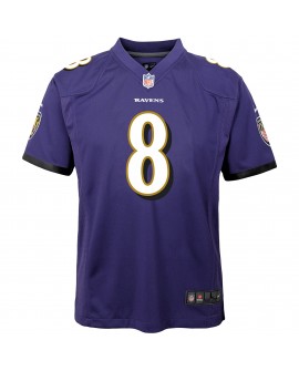 Lamar Jackson Baltimore Ravens Nike Jugend-Spieler Trikot – Lila
