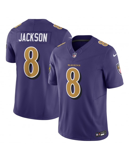 Lamar Jackson Baltimore Ravens Nike Vapor F.U.S.E. Limitiertes Trikot – Lila