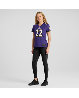 Derrick Henry Baltimore Ravens Nike Spiele-Trikot für Damen – Lila