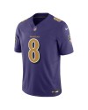 Lamar Jackson Baltimore Ravens Nike Vapor F.U.S.E. Limitiertes Trikot – Lila