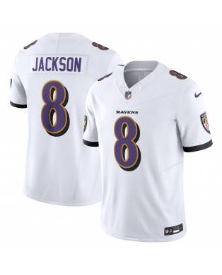 Lamar Jackson Baltimore Ravens Nike Vapor F.U.S.E. Limitiertes Trikot – Weiß