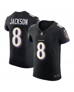 Lamar Jackson Baltimore Ravens Nike Alternate Vapor F.U.S.E. Elite-Trikot – Schwarz