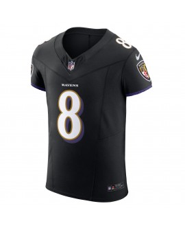 Lamar Jackson Baltimore Ravens Nike Alternate Vapor F.U.S.E. Elite-Trikot – Schwarz