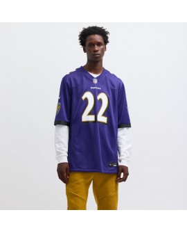 Derrick Henry Baltimore Ravens Nike Spiele-Trikot – Lila