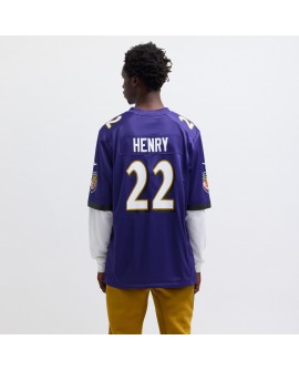 Derrick Henry Baltimore Ravens Nike Spiele-Trikot – Lila