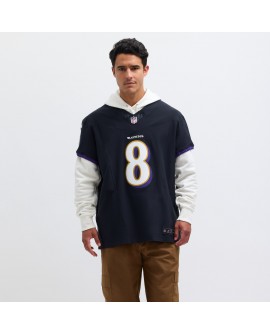 Lamar Jackson Baltimore Ravens Nike Alternate Vapor F.U.S.E. Elite-Trikot – Schwarz