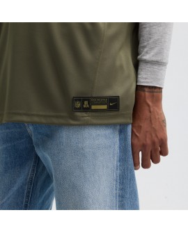 Lamar Jackson Baltimore Ravens Nike 2025 Salute to Service Limited Trikot – Olivgrün