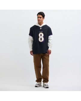 Lamar Jackson Baltimore Ravens Nike Alternate Vapor F.U.S.E. Elite-Trikot – Schwarz