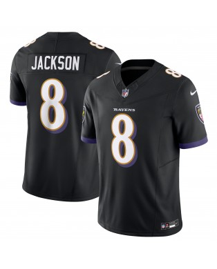 Lamar Jackson Baltimore Ravens Nike Vapor F.U.S.E. Limitiertes Trikot – Schwarz