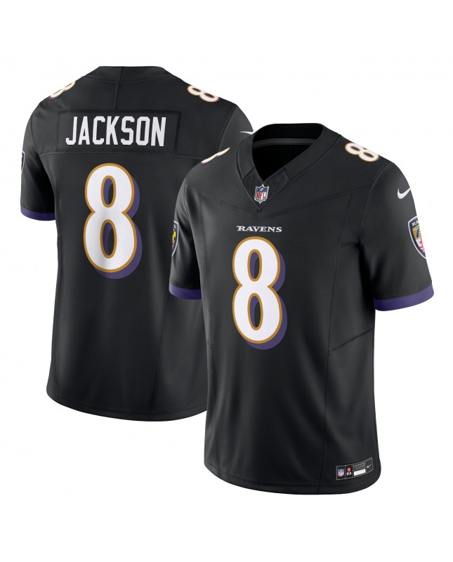 Lamar Jackson Baltimore Ravens Nike Vapor F.U.S.E. Limitiertes Trikot – Schwarz