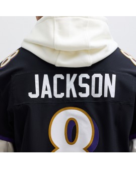 Lamar Jackson Baltimore Ravens Nike Alternate Vapor F.U.S.E. Elite-Trikot – Schwarz