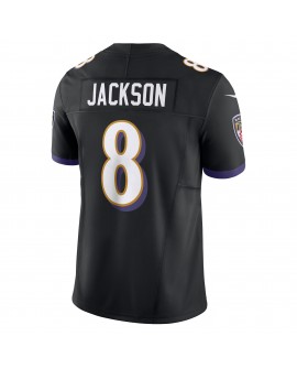 Lamar Jackson Baltimore Ravens Nike Vapor F.U.S.E. Limitiertes Trikot – Schwarz
