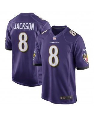 Lamar Jackson Baltimore Ravens Nike Spieler Trikot – Lila