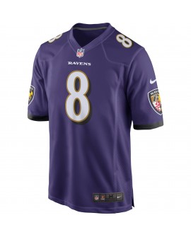 Lamar Jackson Baltimore Ravens Nike Spieler Trikot – Lila
