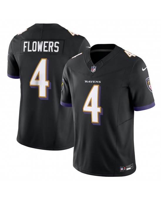 Zay Flowers Baltimore Ravens Nike Alternate Vapor F.U.S.E. Limitiertes Trikot – Schwarz
