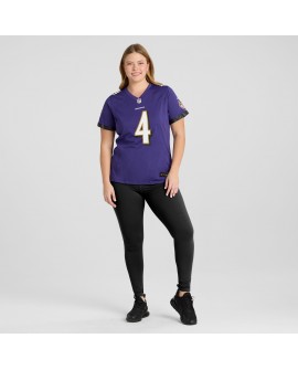 Zay Flowers Baltimore Ravens Nike Damen-Team-Spieler Trikot – Lila
