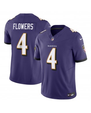 Zay Flowers Baltimore Ravens Nike Vapor F.U.S.E. Limitiertes Trikot – Lila