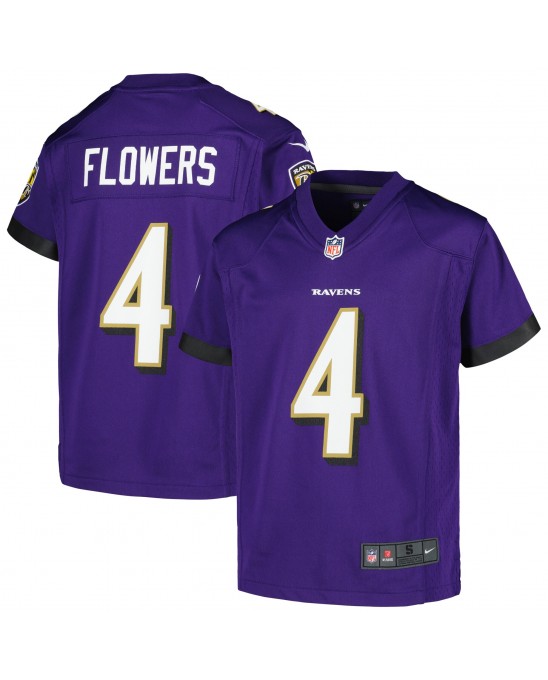 Zay Flowers Baltimore Ravens Nike Jugend-Spieler Trikot – Lila