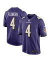 Zay Flowers Baltimore Ravens Nike Spieler Trikot – Lila
