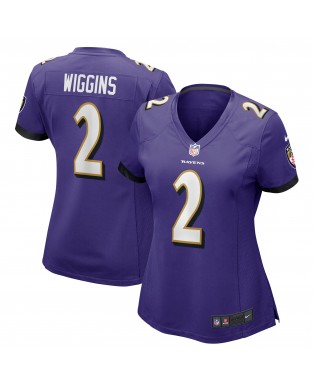 Nate Wiggins Baltimore Ravens Nike Damen-Spieler Trikot – Lila