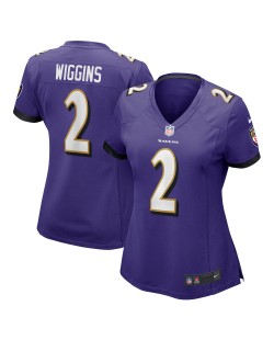 Nate Wiggins Baltimore Ravens Nike Damen-Spieler Trikot – Lila