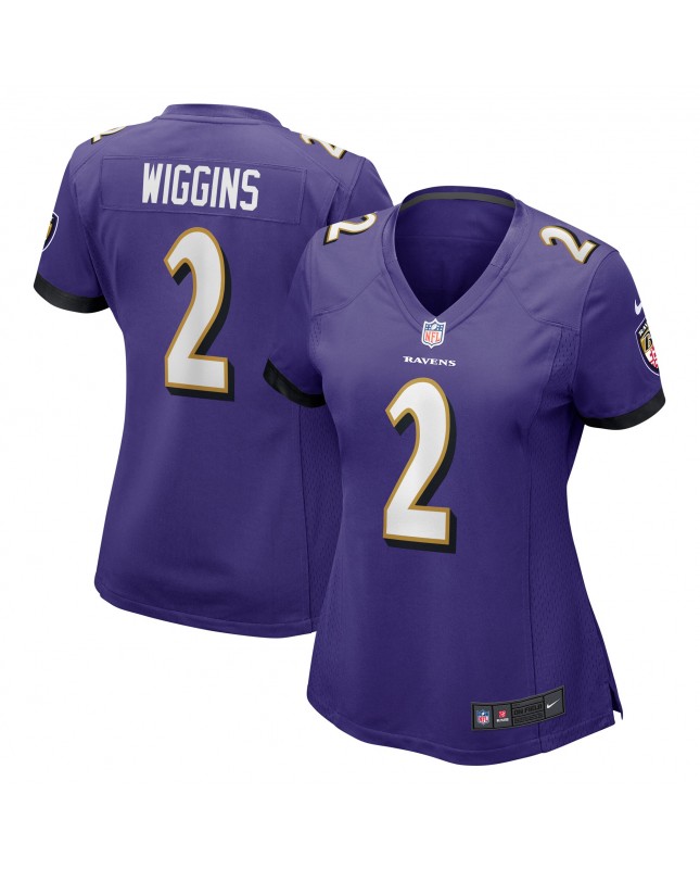 Nate Wiggins Baltimore Ravens Nike Damen-Spieler Trikot – Lila
