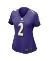 Nate Wiggins Baltimore Ravens Nike Damen-Spieler Trikot – Lila