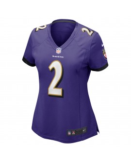Nate Wiggins Baltimore Ravens Nike Damen-Spieler Trikot – Lila