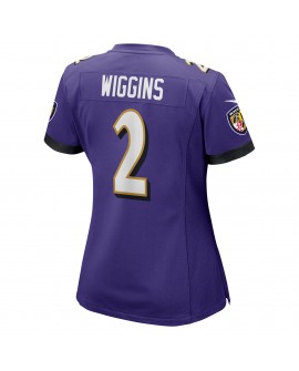 Nate Wiggins Baltimore Ravens Nike Damen-Spieler Trikot – Lila