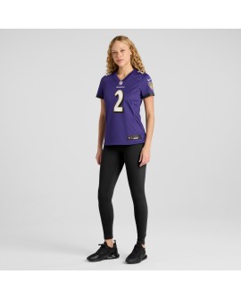 Nate Wiggins Baltimore Ravens Nike Damen-Spieler Trikot – Lila