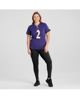Nate Wiggins Baltimore Ravens Nike Damen-Spieler Trikot – Lila
