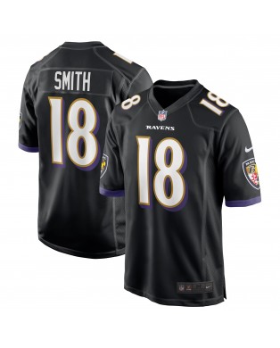 Roquan Smith Baltimore Ravens Nike Alternatives Spieler Trikot – Schwarz