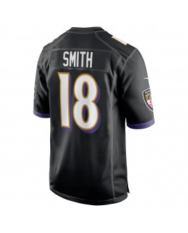Roquan Smith Baltimore Ravens Nike Alternatives Spieler Trikot – Schwarz