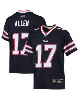 Josh Allen Buffalo Bills Nike Inverted Team-Spieler Trikot für Jugendliche – Marineblau